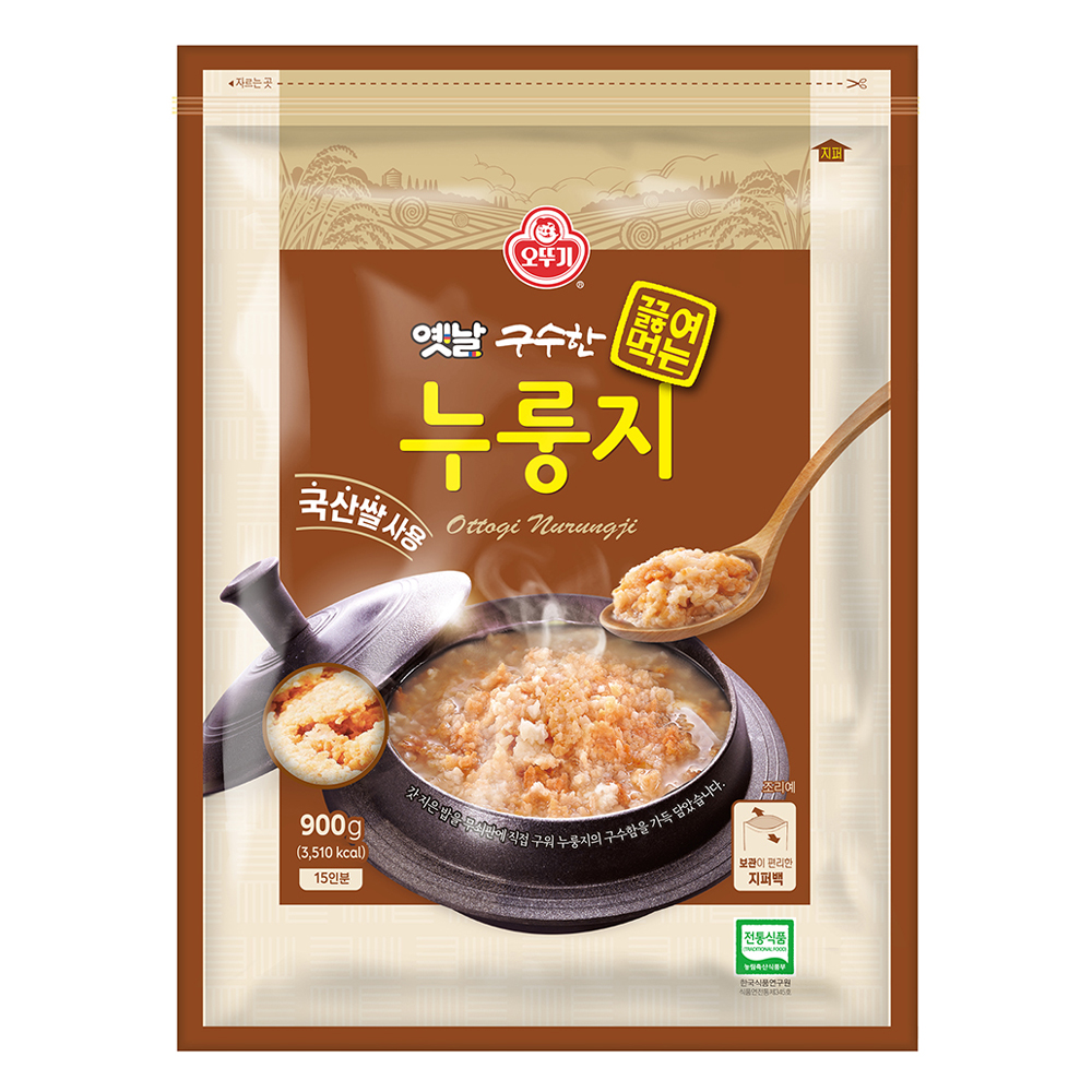 오뚜기 옛날 구수한 끓여먹는 누룽지, 900g, 1개