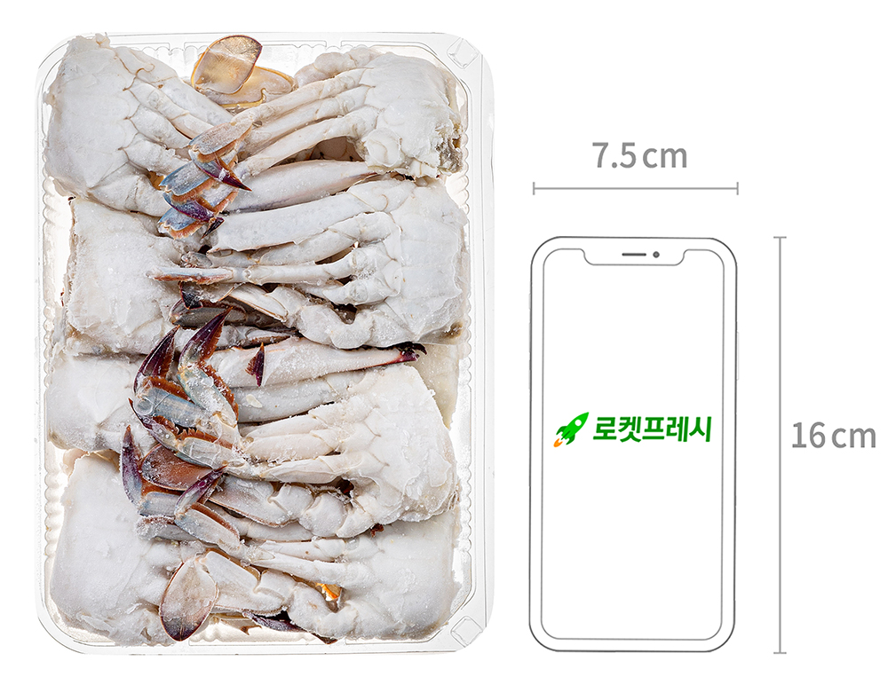 바다미식회 살이꽉찬 국내산 손질꽃게 2절 (냉동), 1kg, 1개